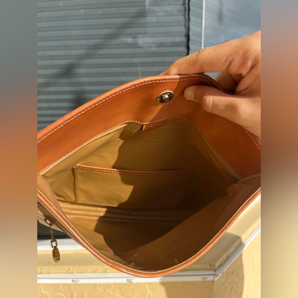 Céline Macadam Clutch Bag Brown Beige - Picture 8 of 10